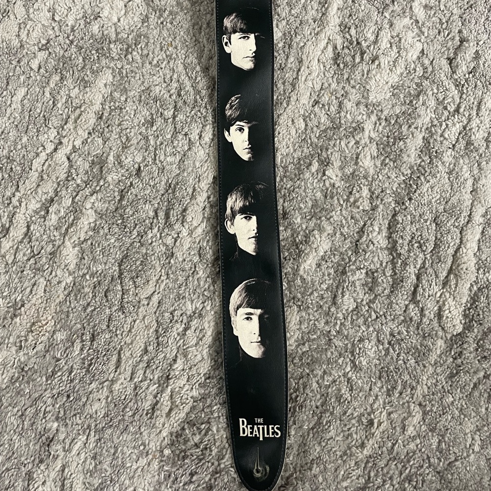The Beatles leather guitar strap